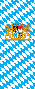 Hochformats fahne bayern dienst o. Bayernfahne Mit Wappen Und Lowen Hochformat 110 G M Www Flaggenmeer De