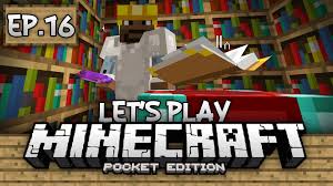 Survival Let S Play Ep 16 Enchanting Enchanted Books Minecraft Pe Pocket Edition Enchanted Book Lets Play Pocket Edition
