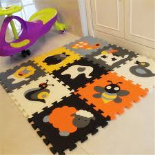 Meiqicool 9 Pcs Set Esteira Do Jogo Do Bebe Dos Desenhos Animados Tapete Puzzle De Espuma Eva Criancas Jigsaw Educacional Baby Play Mat Play Mat Soft Play Mats