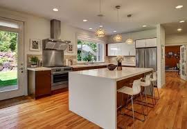 A waterfall edge is a design that makes a 90 degree angle at the end of the countertop. The Waterfall Countertop Trend All You Need To Know Bob Vila