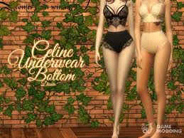 Find sims 4 cc in simsday. Celine Underwear Bottom Para Sims 4