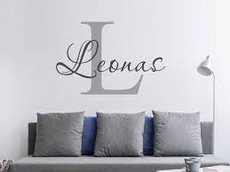 Normally, people with the name leona are energetic, courageous and determined. Wandtattoo Leonas Als Namensschild Monogramm Oder Verschnorkelte Schrift