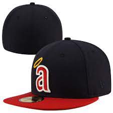 New Era Los Angeles Angels Of Anaheim Navy Blue Red Cooperstown 59fifty Fitted Hat Fitted Hats Hats New Era