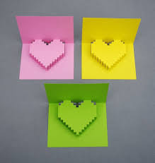 This card will surely impress the person you give it to. Diy Heart Pop Out Card James S Research Journey