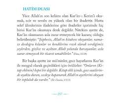 Vesselâtu vesselamu alâ resûlina muhammediv ve alâ âlîhî ve sahbihî ecmaîn! Hatim Duasi