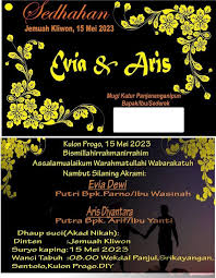 Jika anda sedang mencari referensi atau contoh undangan pernikahan islami, mungkin artikel ini dapat 4. 70 Contoh Undangan Pernikahan Unik Simple Islami Elegan Lengkap Undangan Pernikahan Contoh Undangan Pernikahan Pernikahan Unik