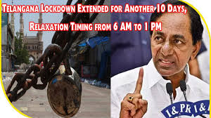 The official note from telangana's chief minister office (cmo) read, the state cabinet has decided to extend the lockdown in the state for another ten days. Telangana Lockdown Extended For Another 10 Days Relaxation Timing From 6 Am To 1 Pm Youtube