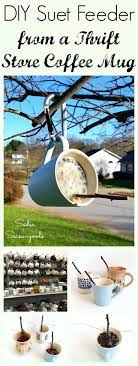 Suet Feeder In A Coffee Mug Suet Bird Feeder Diy Birds Suet Feeder