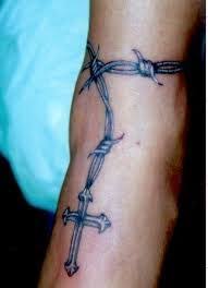 Perfect for casual use, to test the positioning of a permanent tattoo or as an easy halloween costume prop. Around Right Thigh Tattoos Barbed Wire Tattoo Barbwire Tattoo For Men