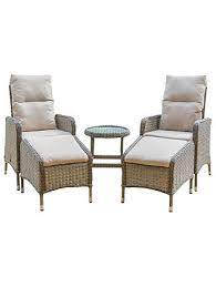 Get the best deal for better homes & gardens chairs with reclining from the largest online selection at ebay.com. Lg Outdoor Marseille 2 Seater Reclining Garden Chairs With Footstools And Side Table Set Natural At John Lewis Partners