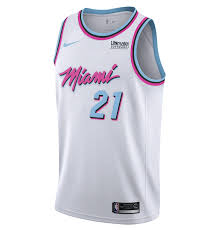 Hassan Whiteside Nike Miami Heat Vice Uniform City Edition Swingman Jersey Featured Im Basketball Jersey Outfit Basketball Uniforms Design Basketball Clothes