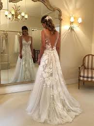 Illusion Wedding Dresses Tulle Bridal Dress Open Back Wd00345 Wedding Dresses White Lace Wedding Dress Backless Wedding