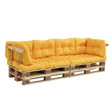 Dabei gewinnen sie mehr staufläche unter dem ergänzen sie das sofa mit einem palettentisch. En Casa Euro Paletten Sofa Diy Mobel Indoor Sofa Mit Paletten Kissen Ideal Fur Wohnzimmer Wintergarten 2 Paletten Kissen Sofa Aus Paletten Paletten