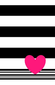 Black And White Stripes And Neon Pink Heart Art Print By Lola Heart Art Print Heart Art Pink Heart