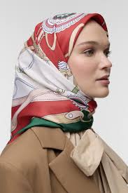 Qef Twill Patterned Silk Scarf