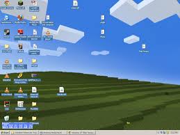 Description from store minecraft theme backgrounds hd are great tool to change your browsing process once and for all. Windows Xp Bliss Desktop Background Recreated In Minecraft The Mary Sue