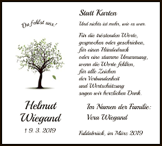 Traueranzeigen von Helmut Wiegand