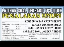 Utbk Bahasa Panda Latihan Soal Kriptografi Logika Huruf Penalaran Umum Youtube