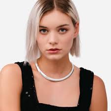 Collier Femme Fossil Fossil Elliott Glitz De 925 Sterling Silver Ladies  Necklace Set Bijoux Black Friday