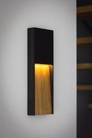 led wall light amberlight nero slim oak wall lamp etsy in 2020 led wall lights wall lights wall lamp design