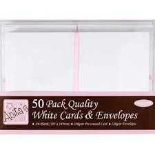 Available in all popular sizes from traditional 5 x 7 to the ever popular a5 and a6 sizes. A6 Blank White Cards And Envelopes Pack Of 50 The Works