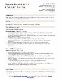 The business sponsor must hold a sufficiently high position in the organisation to be able to resolve business issues and make financial decisions. Financial Planning Intern Resume Samples Qwikresume