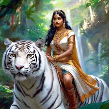 white tiger background Indian palace ...