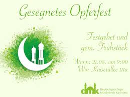 Check spelling or type a new query. Einladung Zum Opferfest 2018 Dmk Karlsruhe E V