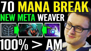Ranged MANA BREAK Weaver New Meta by Miracle Dota 2