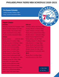 Here are only the best sixers wallpapers. Free 2020 21 Philadelphia 76ers Schedule And Printable Tv Schedule Printerfriend Ly