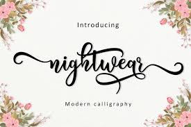 We have thousands of free fonts available for you. Nightwear Script 303504 Calligraphy Font Bundles