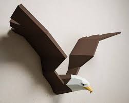 3d Papercraft Eagle Diy Paper Craft Bald Eagle Hawk Vulture Etsy In 2020 Paper Crafts Diy Paper Paper Crafts Diy