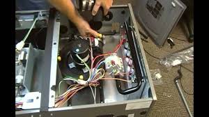 This includes removing all the loose parts and instructions from the unit. Rheem 90 Gas Furnace Horizontal Left With Right Venting Youtube