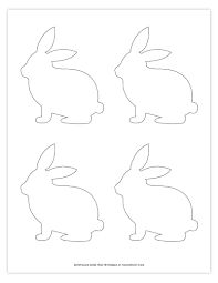 Large bunny rabbits are die cut out of wool felt. Easter Bunny Template Free Printable Bunny Pattern Pjs And Paint
