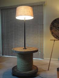 My Dad Made This Spool Table Lamp He Is So Creative Diy Indoor Furniture Wooden Cable Spools Spool Tables