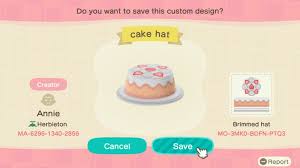 Cake Hat Acnh Animal Crossing Cafe Animal Crossing Animal Crossing 3ds