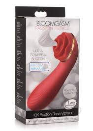 Buy Best Inmi Bloomgasm Passion Petals 10X Silicone Suction Rose Vibrator -  Red - Sale $71.46