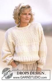 Drops Flermonstret Genser I Kid Mohair Og Karisma Gratis Oppskrifter Fra Drops Design Gensermonstre Hekle Klaer Knitting Pattern