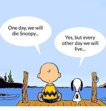 One Day We Will Die Snoopy Yes But Every Other Day We Will Live Meme On Me Me