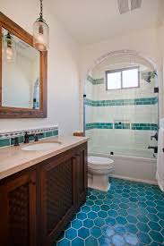 For example, cobalt blue talavera tiles in this shower compliment the green decorative tiles dressing up the backsplash as a wall tile. Mesmerizing Mexican Tile Bathroom Ideas Diy Ideas