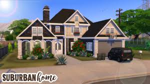This 3d model was originally created with sketchup 8 and then converted to all other 3d formats. Suburban Family Home The Sims 4 Speed Build Youtube