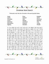 Christmas Season Word Search Worksheet Education Com Christmas Word Search Holiday Worksheets Third Grade Christmas