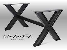 28 iksi 80 40 poutre table jambes pieds de table a manger bureau table jambes poudre en metal un ensemble comprend deux elements identiques mensuration mebel