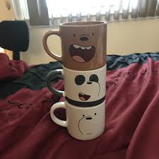 Best we bare bears character? We Bare Bears Mug Set These Are Super Cute Smaller Depop