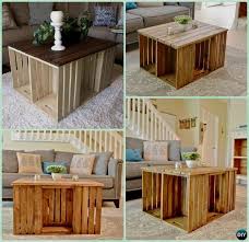 The only problem was very few of the pins went into great detail on how to actually make the table yourself. Coffee Time Is Well Popular For Our Enjoyable Home Made Pastry Weather It S Our Help Wood Crate Coffee Table Crate Coffee Table Cheap Home Decor