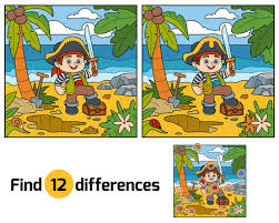 Check spelling or type a new query. Find Differences Education Game For Children Pirate And Treasure Chest On A Tropical Island Tasmeemme Com