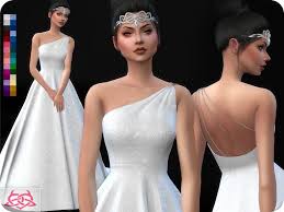 Lana Cc Finds Coloresurbanos Wedding Dress 12 Original Sims 4 Wedding Dress Sims 4 Clothing Sims 4 Dresses