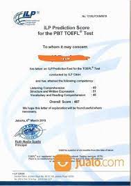 Tes toefl itp di depok diselenggarakan oleh universitas indonesia dan ilp cinere. Jasa Pengurusan Sertifikat Toefl Itp Toeic Ilp Ach Dll Jakarta Barat Jualo