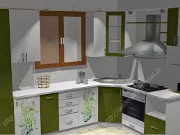 flower design modular kitchen