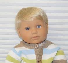 Blonde hair blue eyes boy. 20 Realistic Berenguer Baby Boy Doll Blonde Hair Blue Eyes Reborning Excellent Ebay